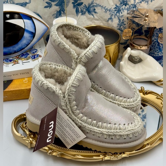 Mou Silver Ankle Boots main image 0